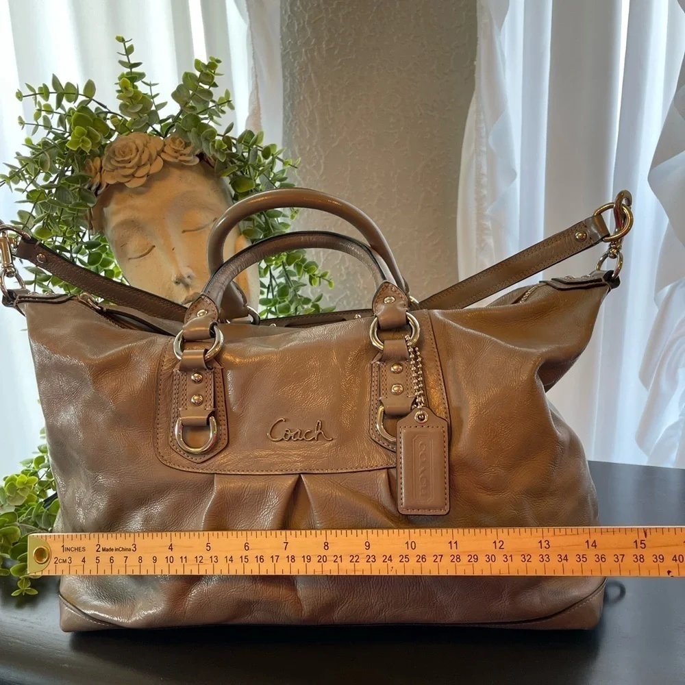 Coach Large Gray Ashley Satchel